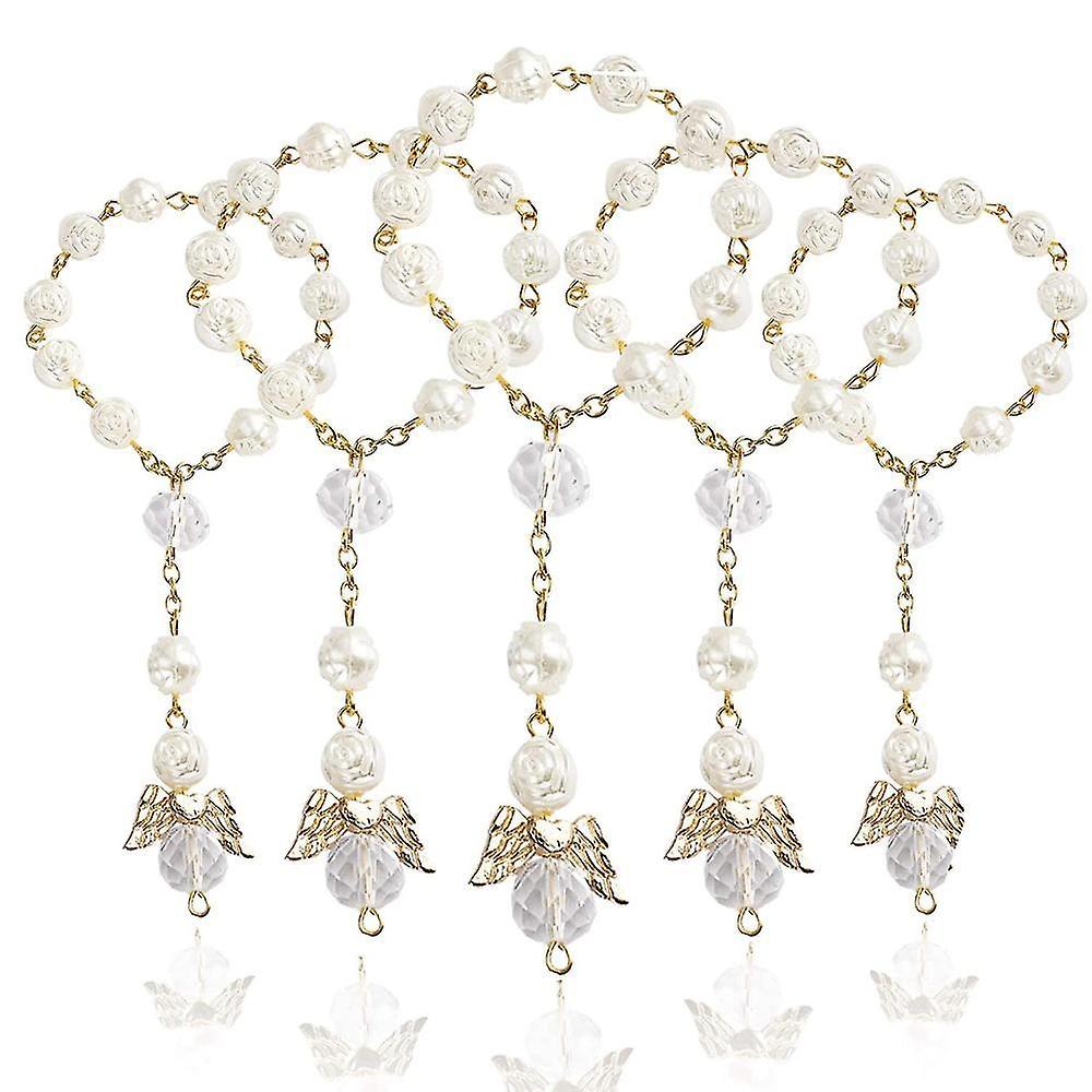 30 Pcs Baptism Rosary Acrylic Rosary Beads Mini Rosaries Angel For The First Communion Baptism Part