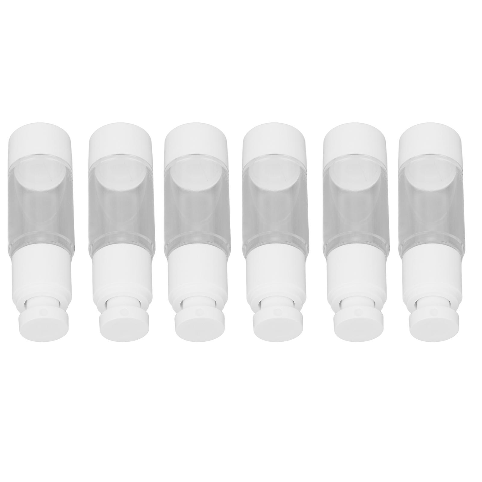30ml Refillable Plastic Cosmetic Bottles - 6Pcs Press Type Vacuum Transparent Containers