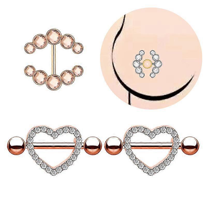 316l Stainless Steel Nipple Rings Heart Barbell Helix Screw Bar Nipple Piercing Studs For Women Sexy Body Jewelry Allergy Free