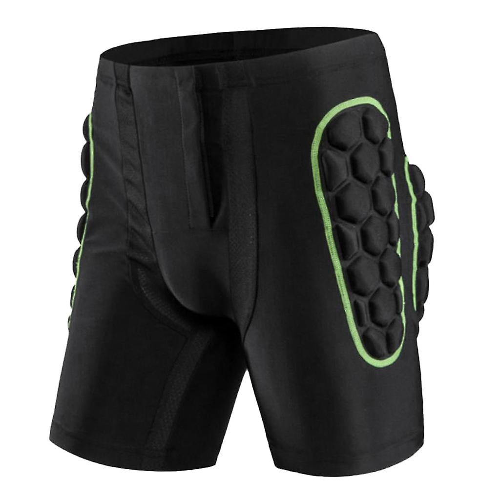 3d Protection Hip Eva Paded Shorts Impact Pad Ski Ice Skating Snowboard L Green