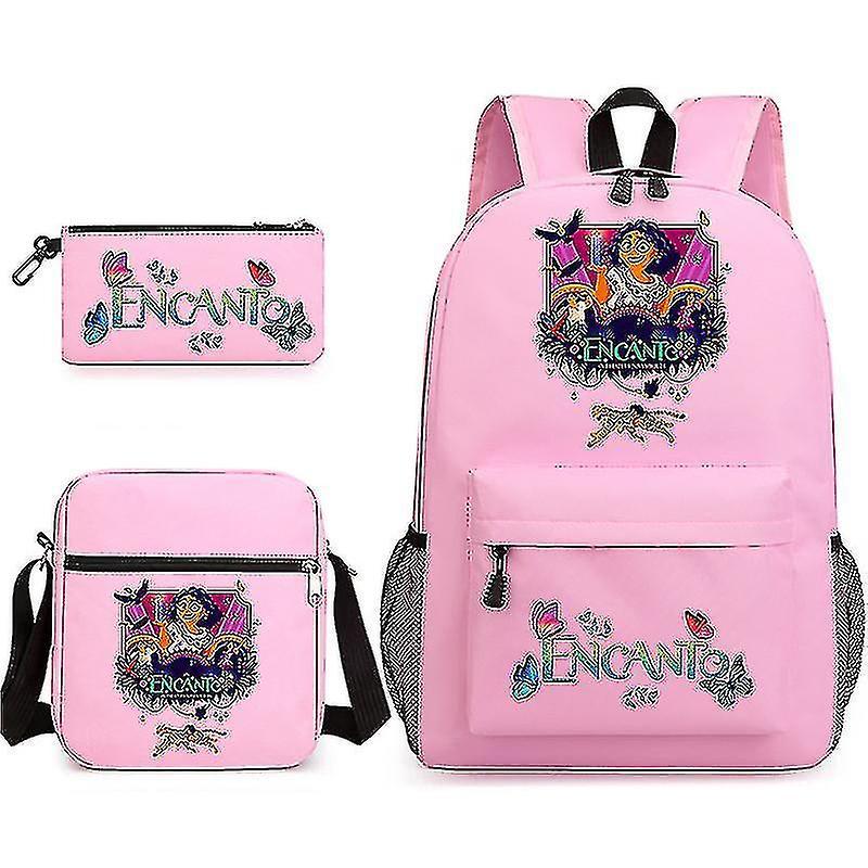 3pcs Set Encanto Mirabel Madrigalshoulder Bag + zaino + portapenne Carnival Child_y Alta Qualità