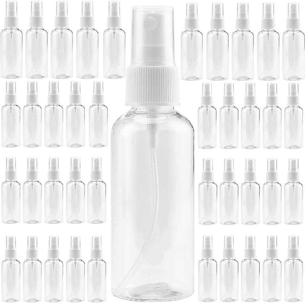 40 Pack 100ml Clear Spray Bottles Fine Mist Plastic Spray Bottle