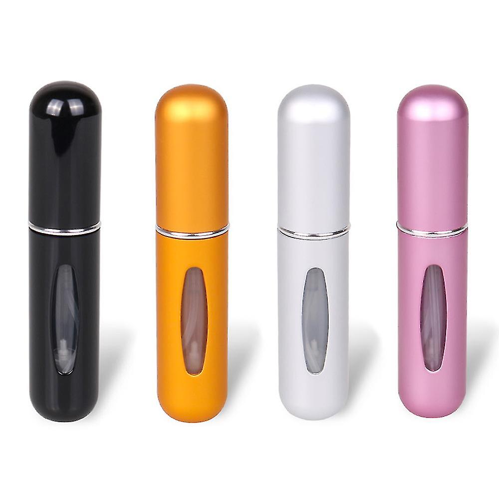 4pcs 5ml Perfume Atomiser Refillable Bottles Portable Mini Spray Travel Perfume Bottle