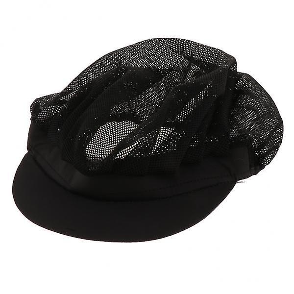 4xCook Adjustable Men Women Kitchen Baker Chef Elastic Cap Hat Catering Black C