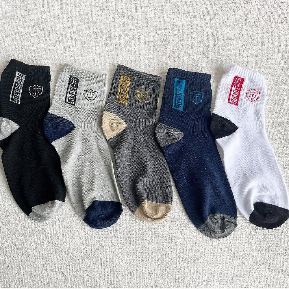5 Paia Di Calze Sportive In Cotone Traspirante Uomo In Fibra Di Bambù Autunno E Inverno Uomini Calzini Assorbimento Del Sudore