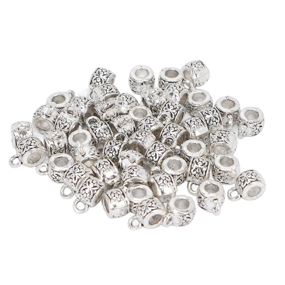 50pcs Beard Beads Alloy Bead Dreadlocks Diy Accessories For Braids Bracelets Necklaces