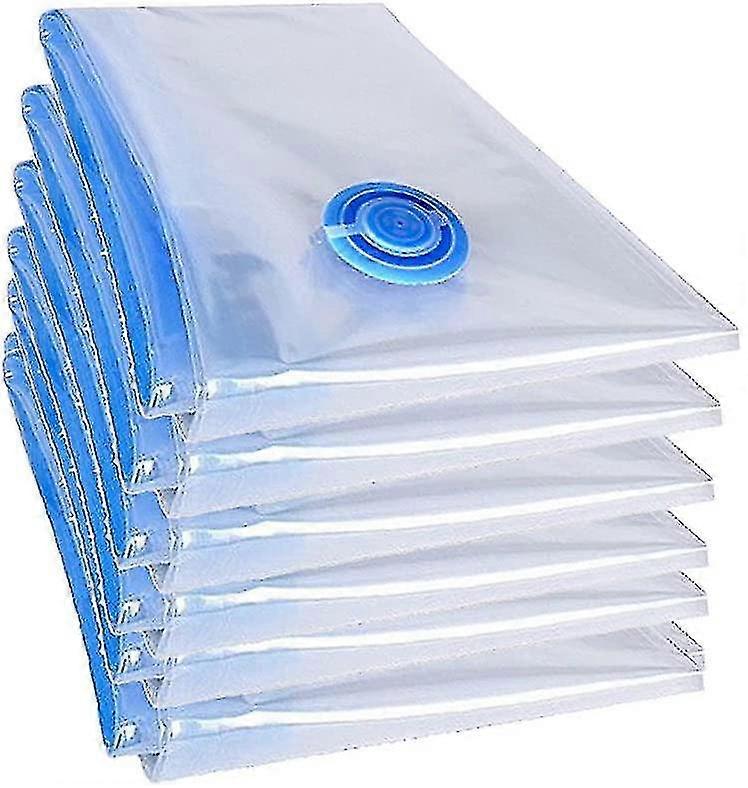 6 Pieces Xxl Vacuum Bags Duvets Vacuum Set Clothes Bags 100x70cm