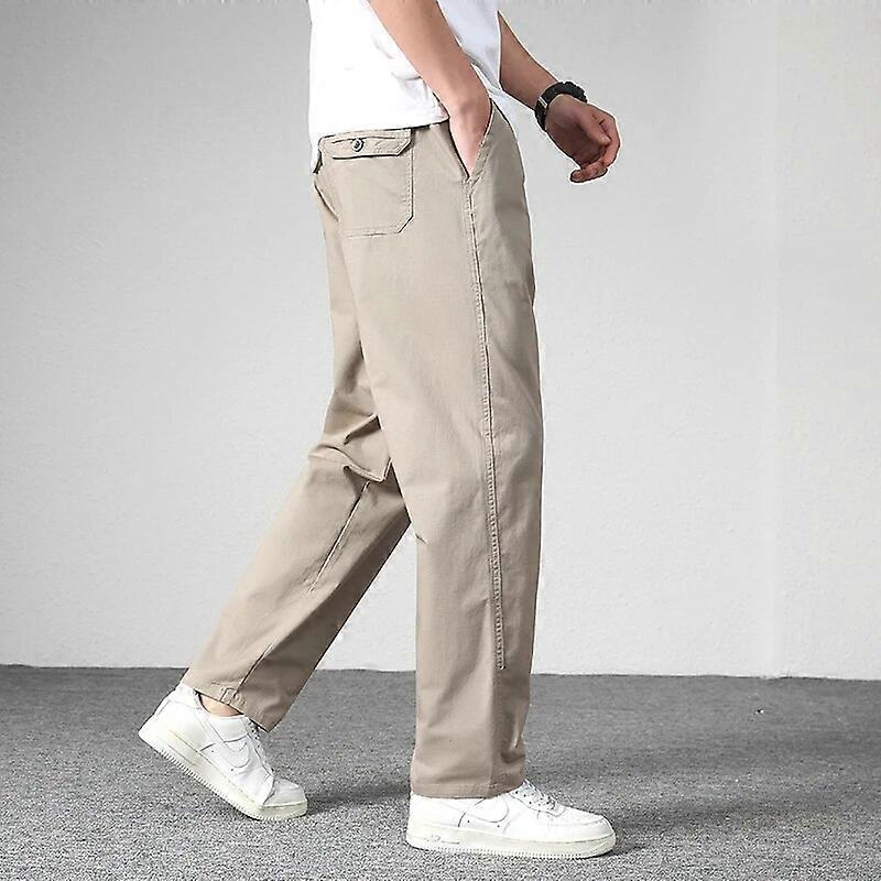 6XL Spring Men Large Size Cargo Pants Men Business Casual Multi Pocket Trousers Men Outwerar Straight Joggers Cotton Pants Male