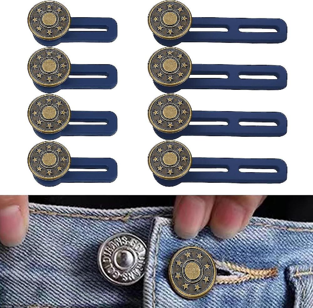 8PCS Button Extender for Trousers Pants Waist Extender Adjustable Button Waist Extender