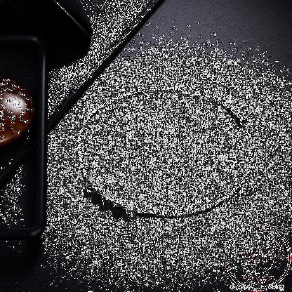 925 Francobollo Colore Argento Cuore AMORE Bracciali Geometria Charms fortunati Bangles Wedding Engagement Party Luxury Fine Jewelry For Woman