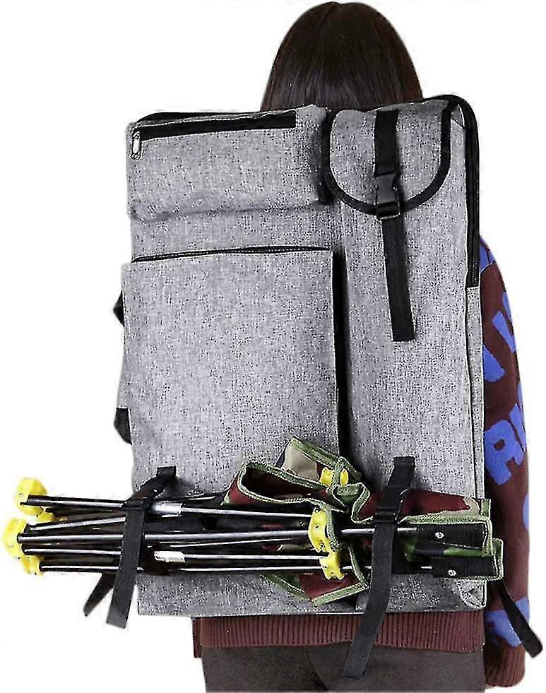 A2 Painting Drawing Board Storage Bag Waterproof Art Carry Tote Bag Multifunction Canvas A2 Art Portfolio Case Portable Large File Folder With Strap F