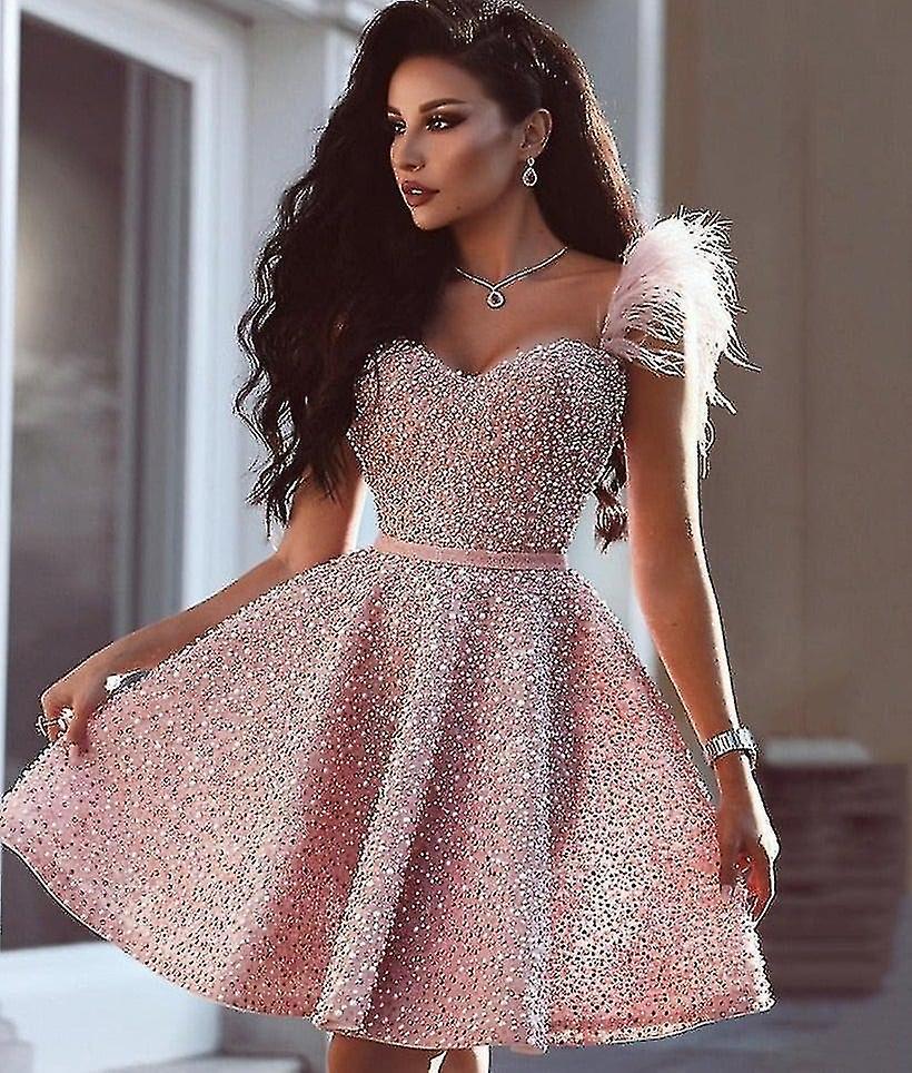 Abiti Da Cocktail Corti Sweetheart Off The Shoulder Pearls