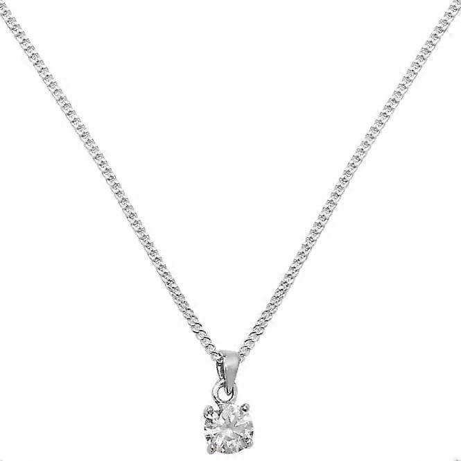 Acotis Silver Jewellery Ladies Zirconia Pendant On Chain G3061CZ