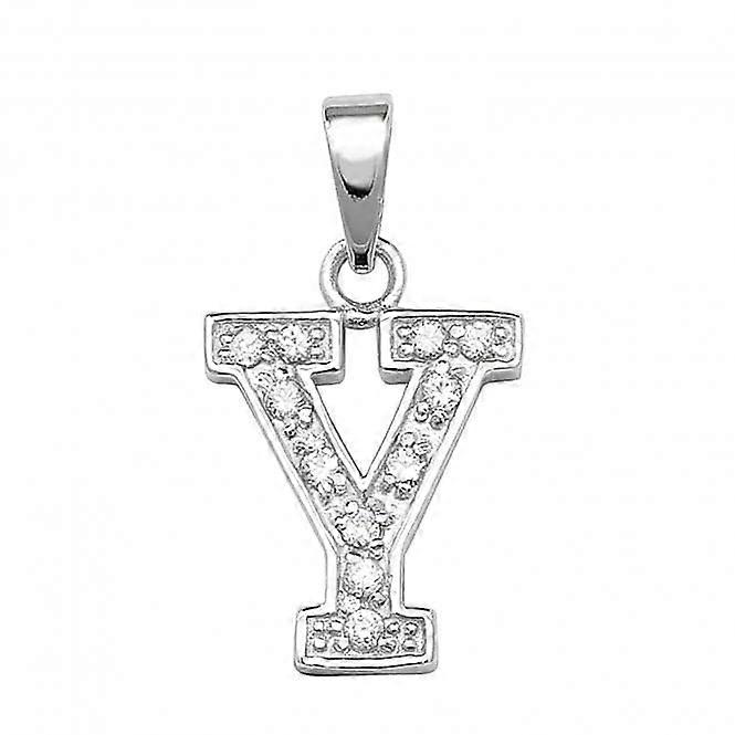 Acotis Silver Pendant Zirconia Initial G6124/Y