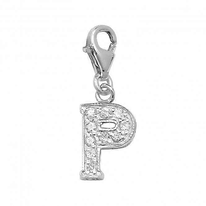 Acotis Silver Pendant Zirconia Initial G6282/P