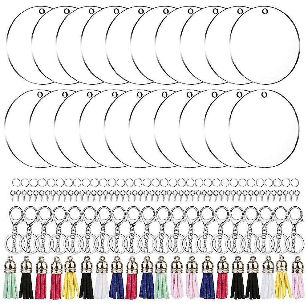 Acrylic Keychain Blanks Bulk Acrylic Ornament Blanks For Jewelry Making