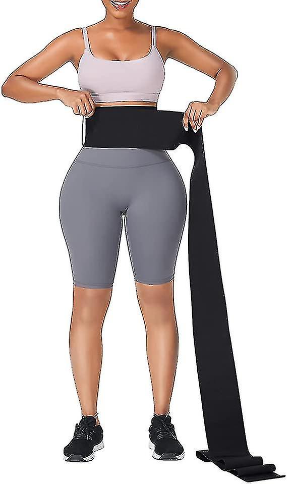 Allenatore In Vita Per Le Donne Snatch Bendage Tummy Sweat Wrap Plus Size Workout Waist Trimmer Per Lo Sport In Palestra