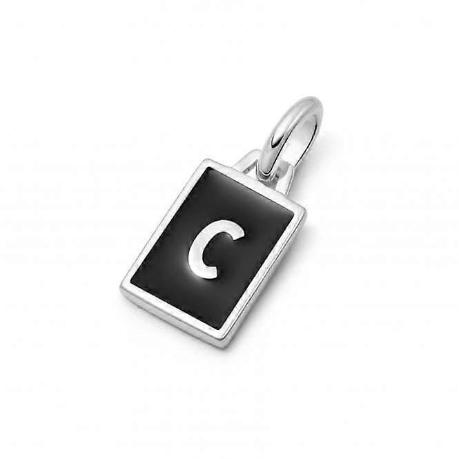 Alphabet Initial Recycled Sterling Silver C Charm P#C_SLV