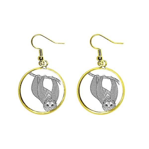 Animal Fat Slow Picture Art Deco Fashion Ear Dangle Golden Drop Earring Jewelry Woman