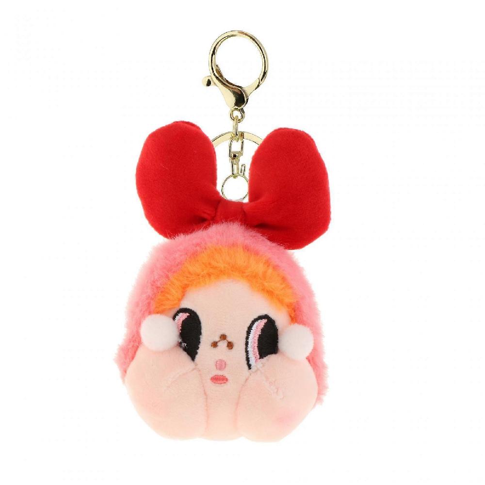 Anime Plush Key Chain Funny Portable Bag Charm For Kids Adults Hoilday Gifts Red Ears