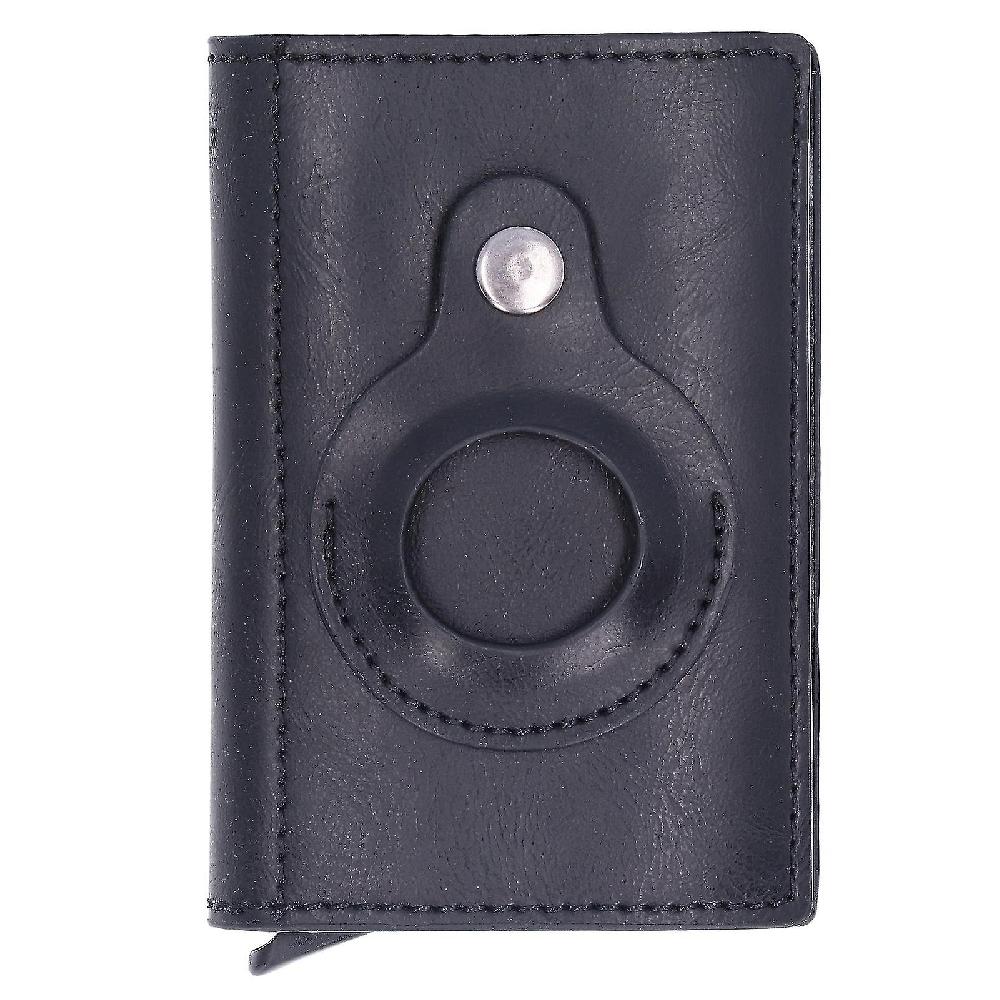 Anti Lost Card Holder Case Trackable Credit Card Wallet With Blocking Anti Thief Function For Daily Use Black