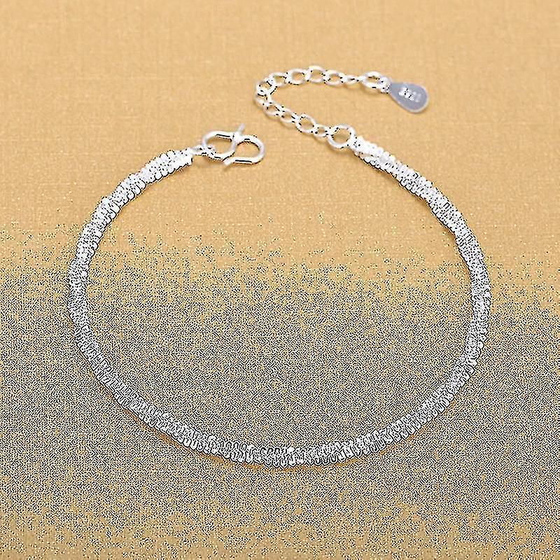 Argento colore regolabile maglie catena bracciali gioielli per donna accessori partito sl392