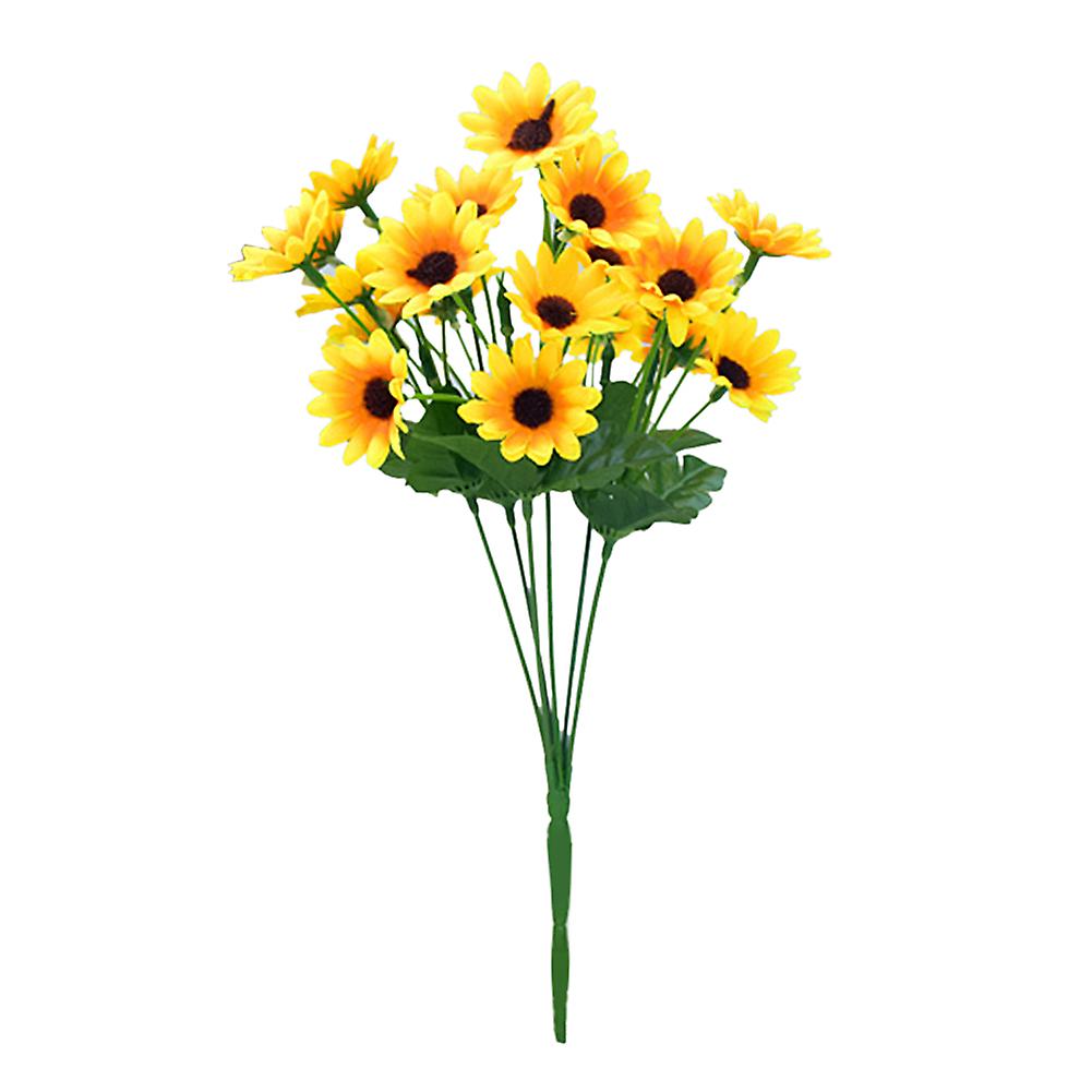 Artificial Flower Bouquet 30cm Sunflower Bouquet 24 Heads Home Decoration for Wedding