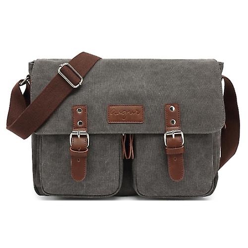 Augur Men Single-shoulder Crossbody Messenger Canvas Bag
