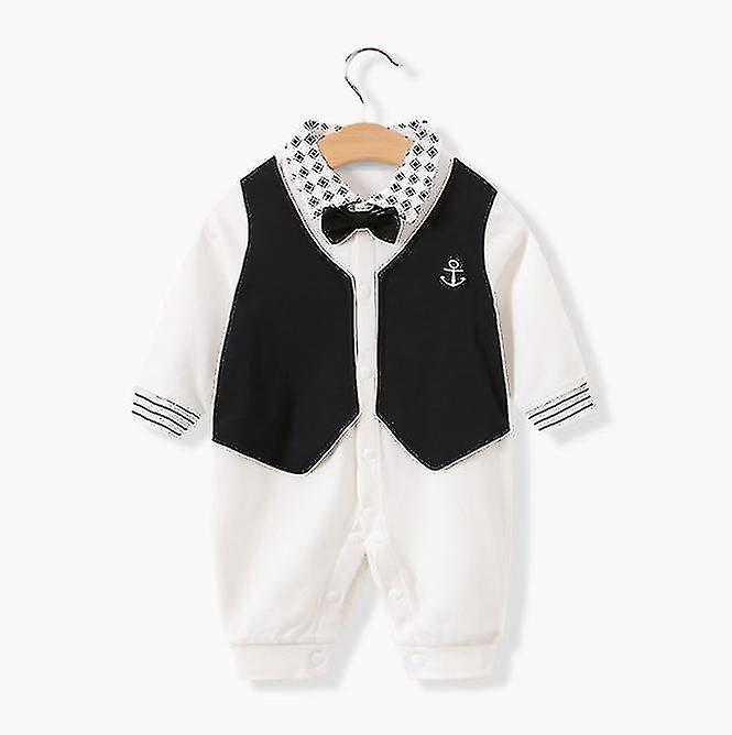 Baby Bodysuit Baby Bodysuit manica lunga neonato gentiluomo vestiti abbigliamento per bambini [spedizione gratuita]