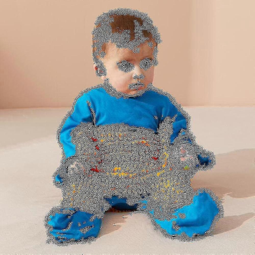 Baby Boys Girls Cleaning Mop Romper Baby Mop Clothes Long Sleeve Crawling Clothes Jumpsuit Cotton Infant Mop Suit Aespa