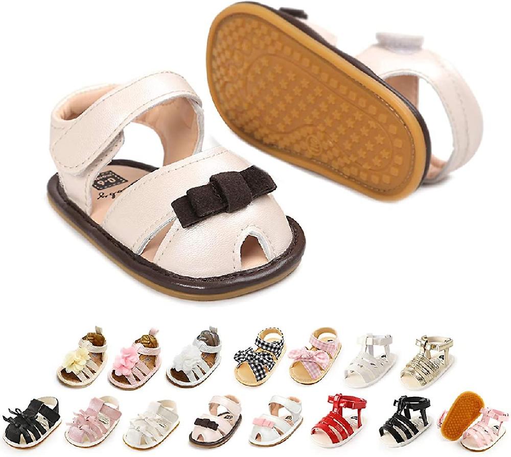 Baby Boys Girls Sandals Soft Rubber Sole Non-slip Summer Baby Shoes Toddler Infant Flat Shoes First Walkers