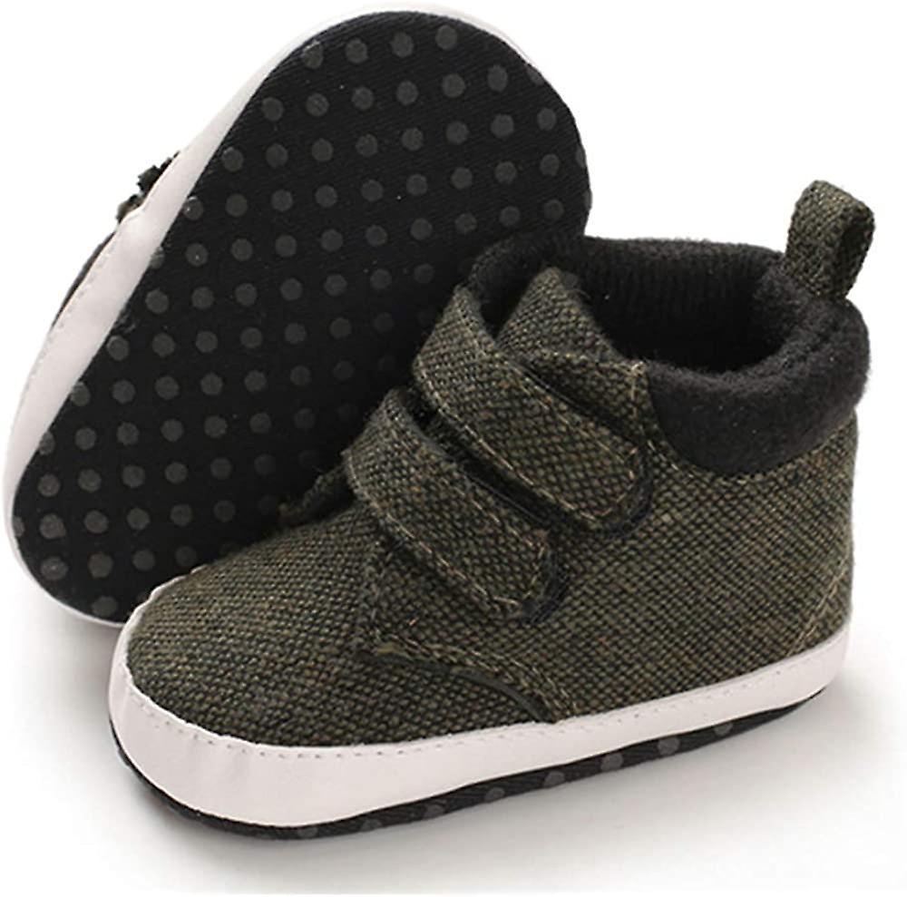 Baby Boys Girls Sneaker 2 Straps Non Slip Infant Toddler First Walker Crib Tennis Dress Walking Shoes With Socks 3-18 Months