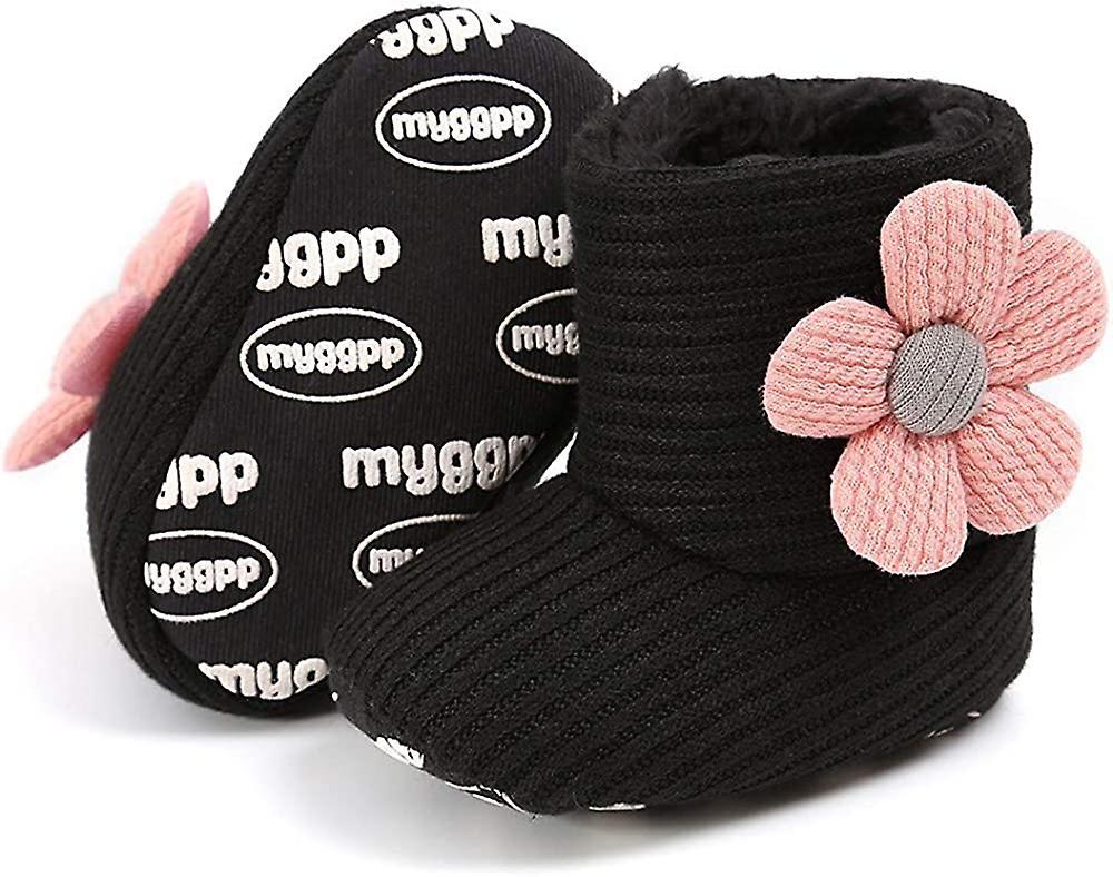 Baby Boys Girls Snow Boots Premium?button NonSlip Soft Sole Toddler First Walker Winter Warm Crib Shoes