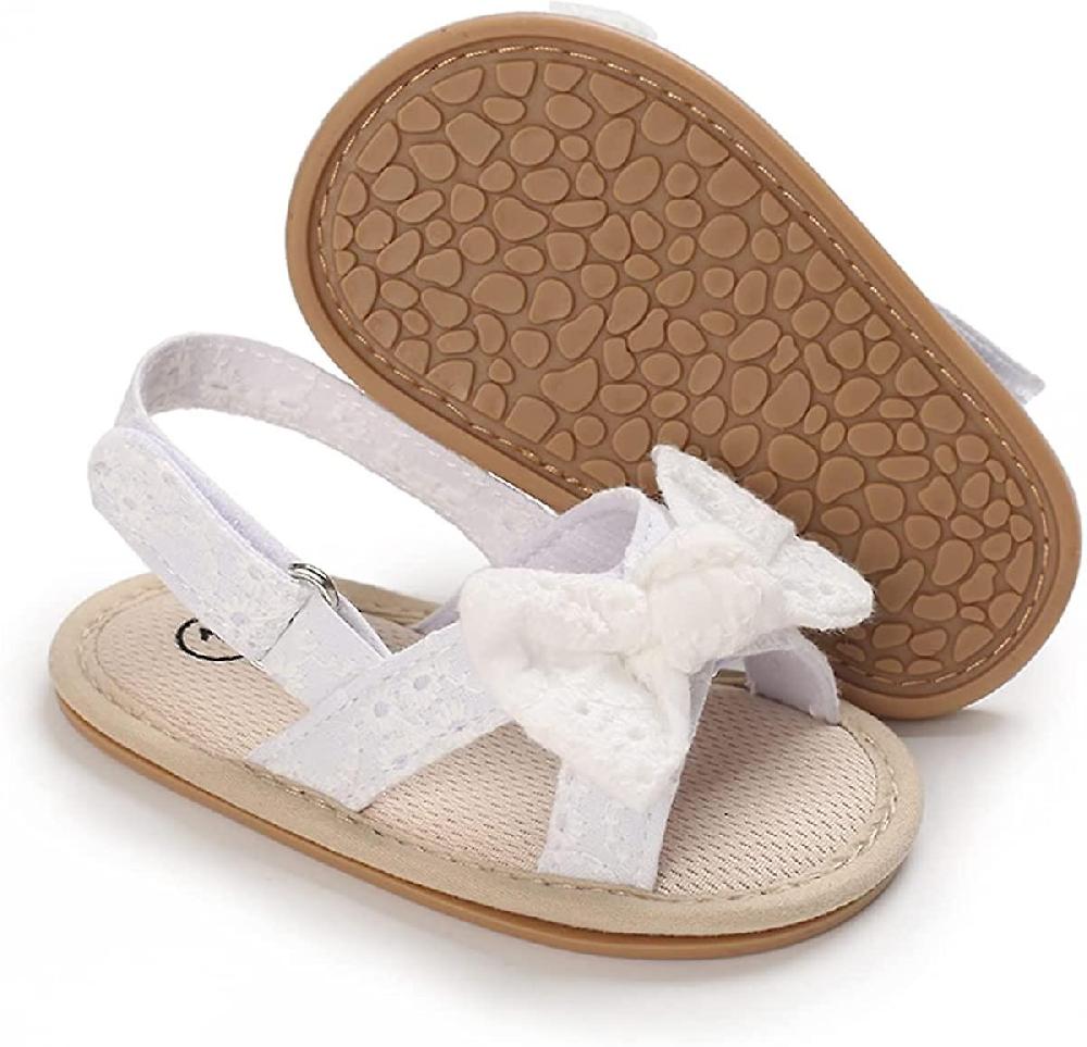 Baby Boys Girls Summer Sandals 2 Straps Anti Slip Soft Sole Beach Infant Shoes Toddler First Walker Newborn Crib Shoes(3-18months)