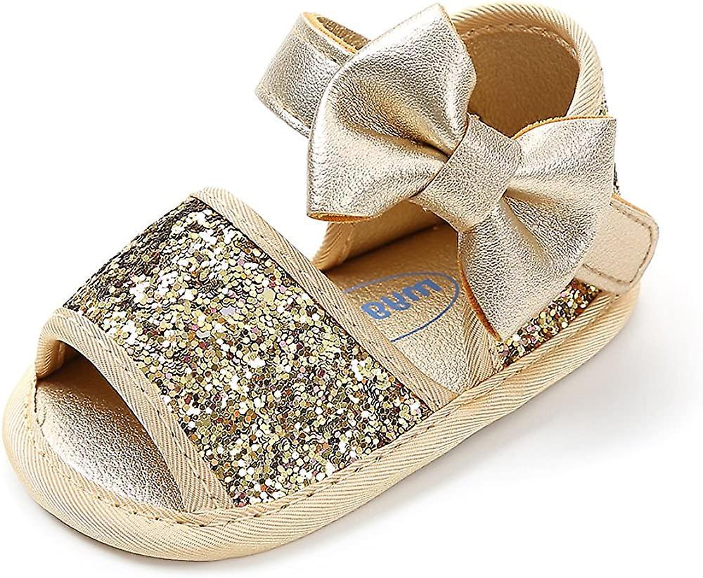 Baby Girls Floral Closed Toe Sandals Non-slip Soft Rubber Sole Infant Toddler Summer Walking Shoes