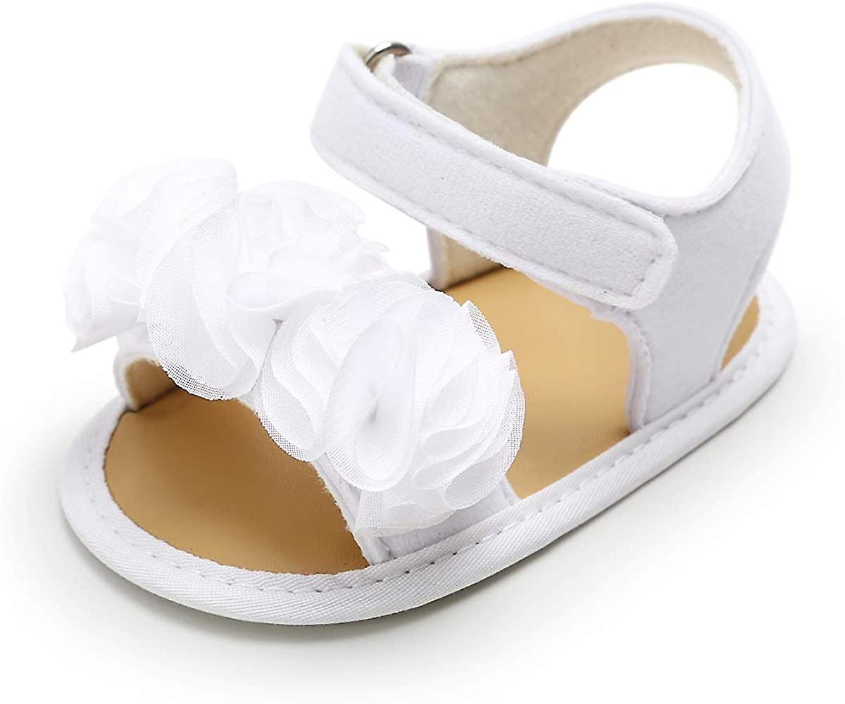 Baby Girls Summer Sandals Non-slip Soft Sole Infant Slippers Floral Princess Dress Toddler First Walkers Shoes
