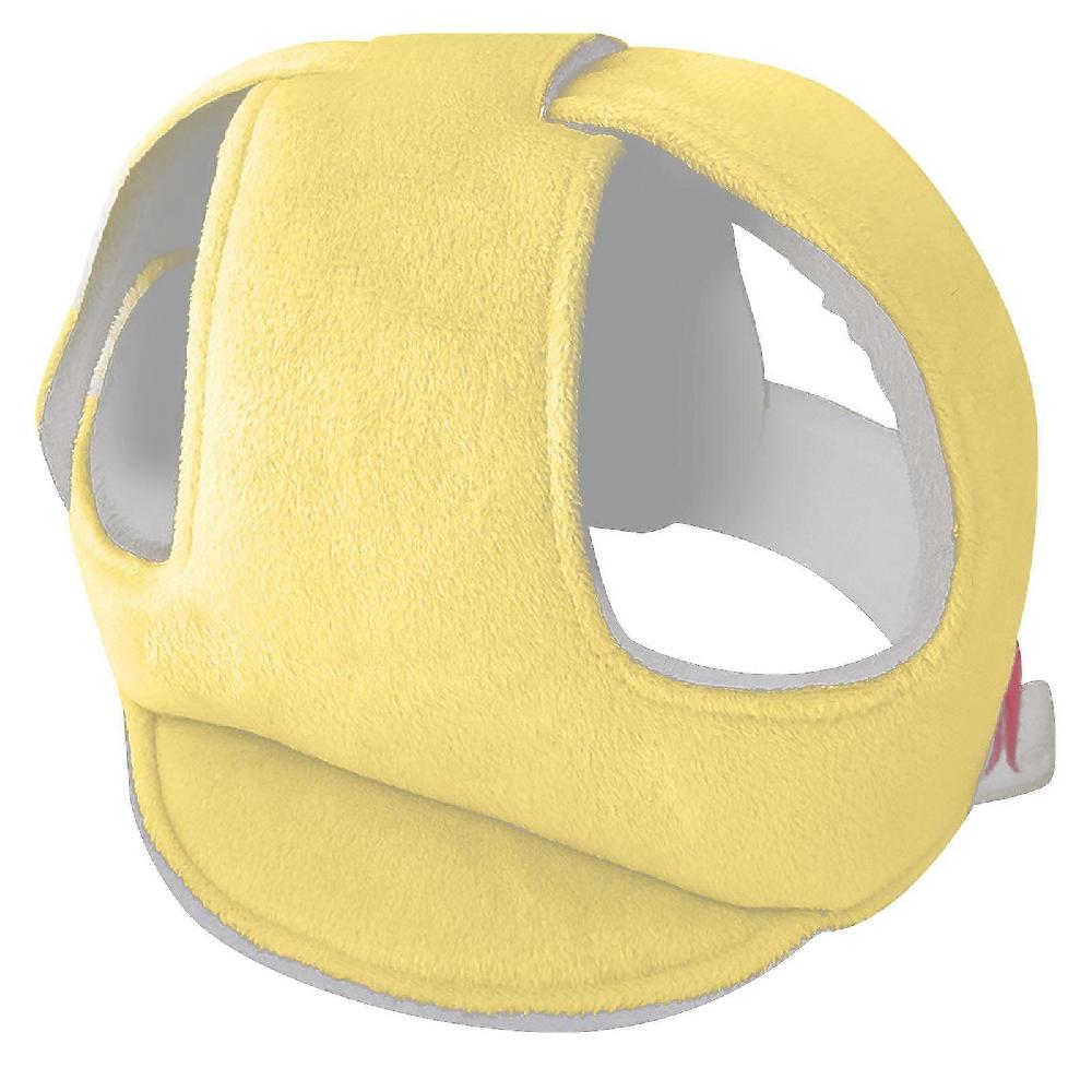 Baby Safety Helmet Soft Adjustable Lightweight Breathable Shock Absorbing For Infants Yellow