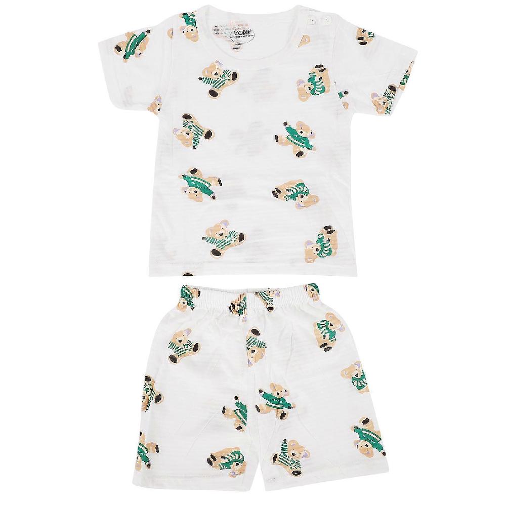 Baby Short TShirt Set Infant Breathable Summer Outfits Two Piece Clothes For Summer(Bear 130cm)