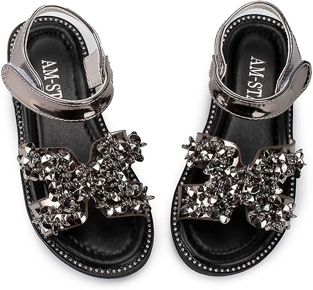 Baby Toddler Boys Girls Summer Sandals Slip-on Open Toe Beach Pool Slides Sandals Little Kid Non-slip Soft Rubber Sole Princess Flat Shoes