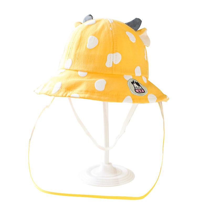 Baby/toddler Sun Hat With Sun Protectionyellowwhite2pcs