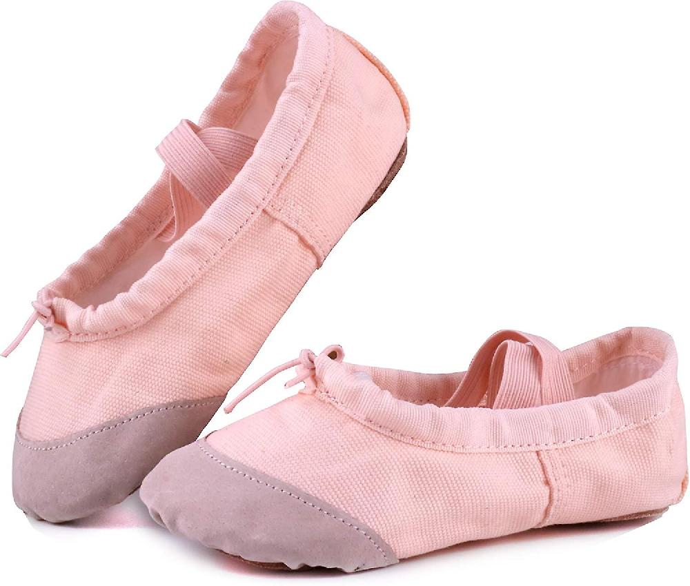 Ballet Slipper Shoes Stretch Satin Ballerinas Dance Yoga Flats With Pure Ribbons For Girls (toddler/little Kid/big Kid