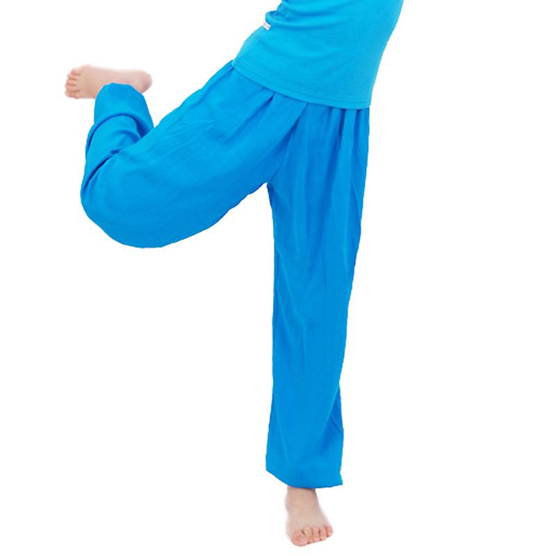 Bambini Ragazzo Ragazze Solid Loose Pantaloni Lunghi Yoga Dancing Bloomers Aladdin Pantaloni