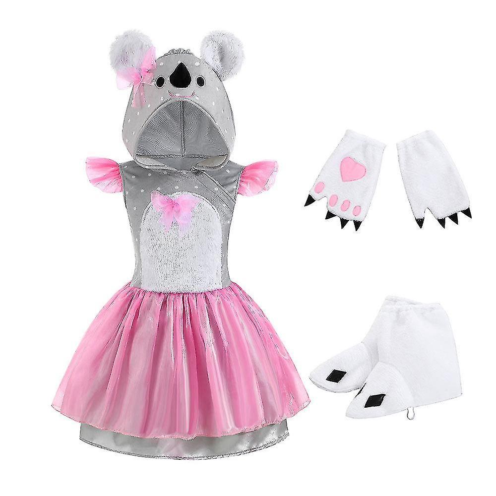 Bambini rosa Koala Abiti Guanti e Calzature Set da 3 Pezzi
