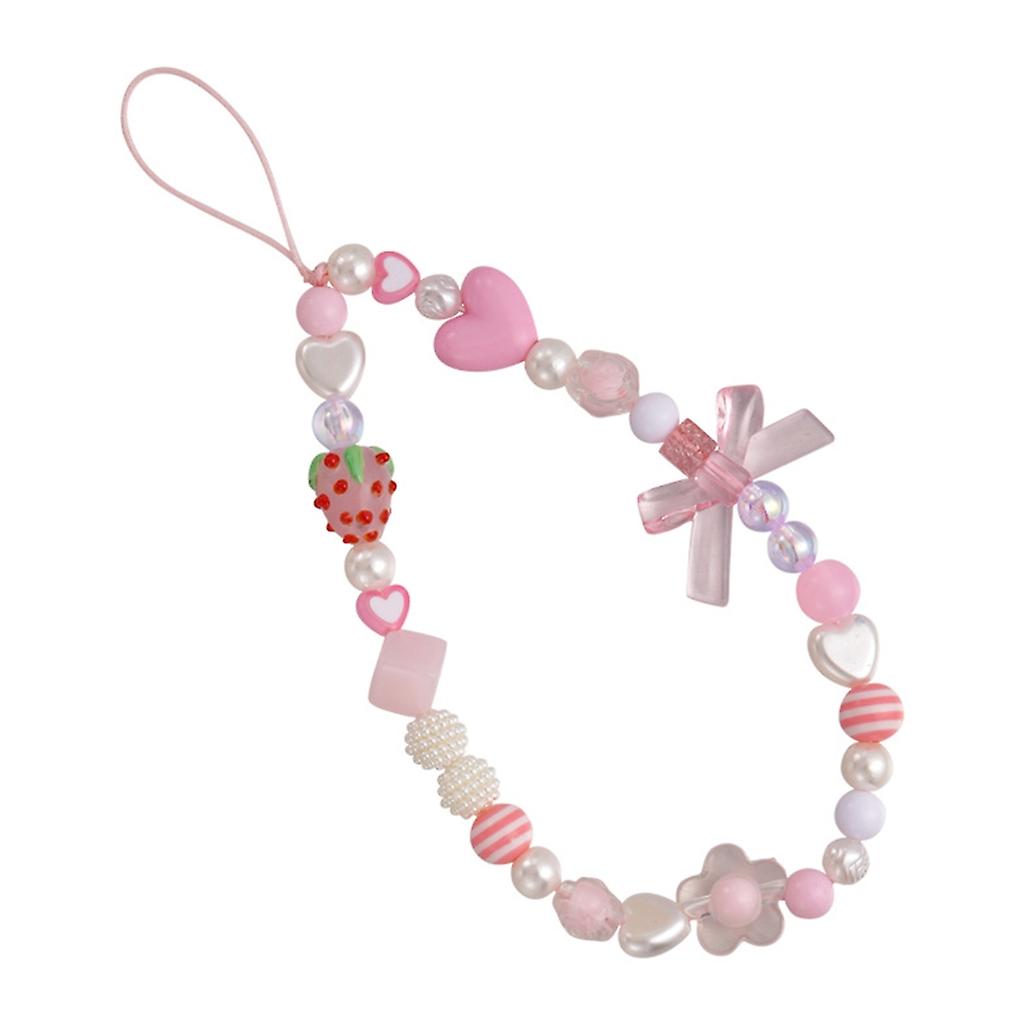 Beaded Phone Chains Anti-lost Strap Pocket Keychain Strap Hanging Decoration