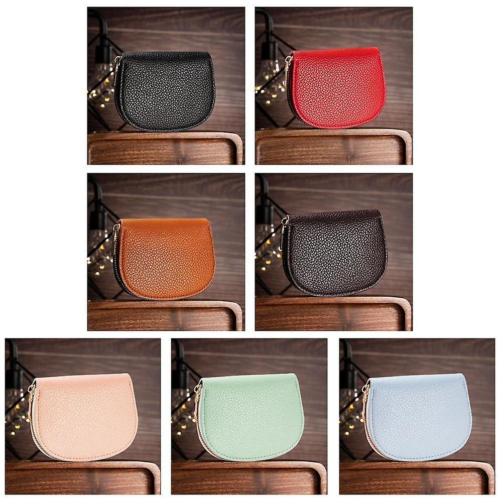 Blocking Slim Card Wallet ID Holder Purses Shell Half-circle Organ Card Bag