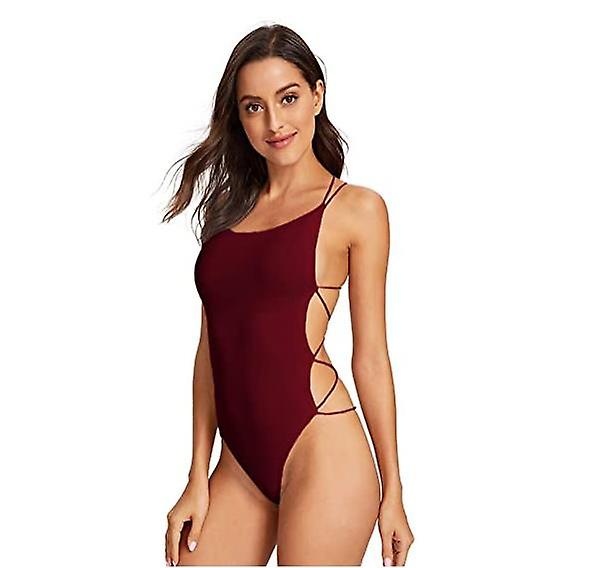 Body senza maniche da donna Scoop Neck Strappy Backless Bodysuit