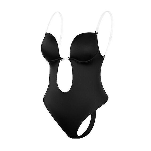 Body Shaper For Women Plunging Deep V-neckstrapless Backless Bodysuit Shapewear U Plunge Seamless Thong S-3xl