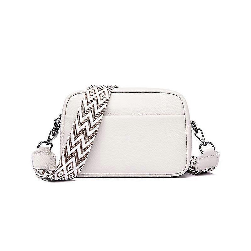 Borsa a tracolla Borsa a tracolla piccola in pelle da donna con zip a tracolla larga e tracolla rimovibile