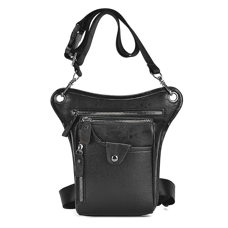 Borsa in pelle a goccia per gli uomini Donne Moto Bici Equitazione Ciclismo Multiuso Coscia Vita Marsupio Viaggio Escursionismo Sport Custodia da campeggio