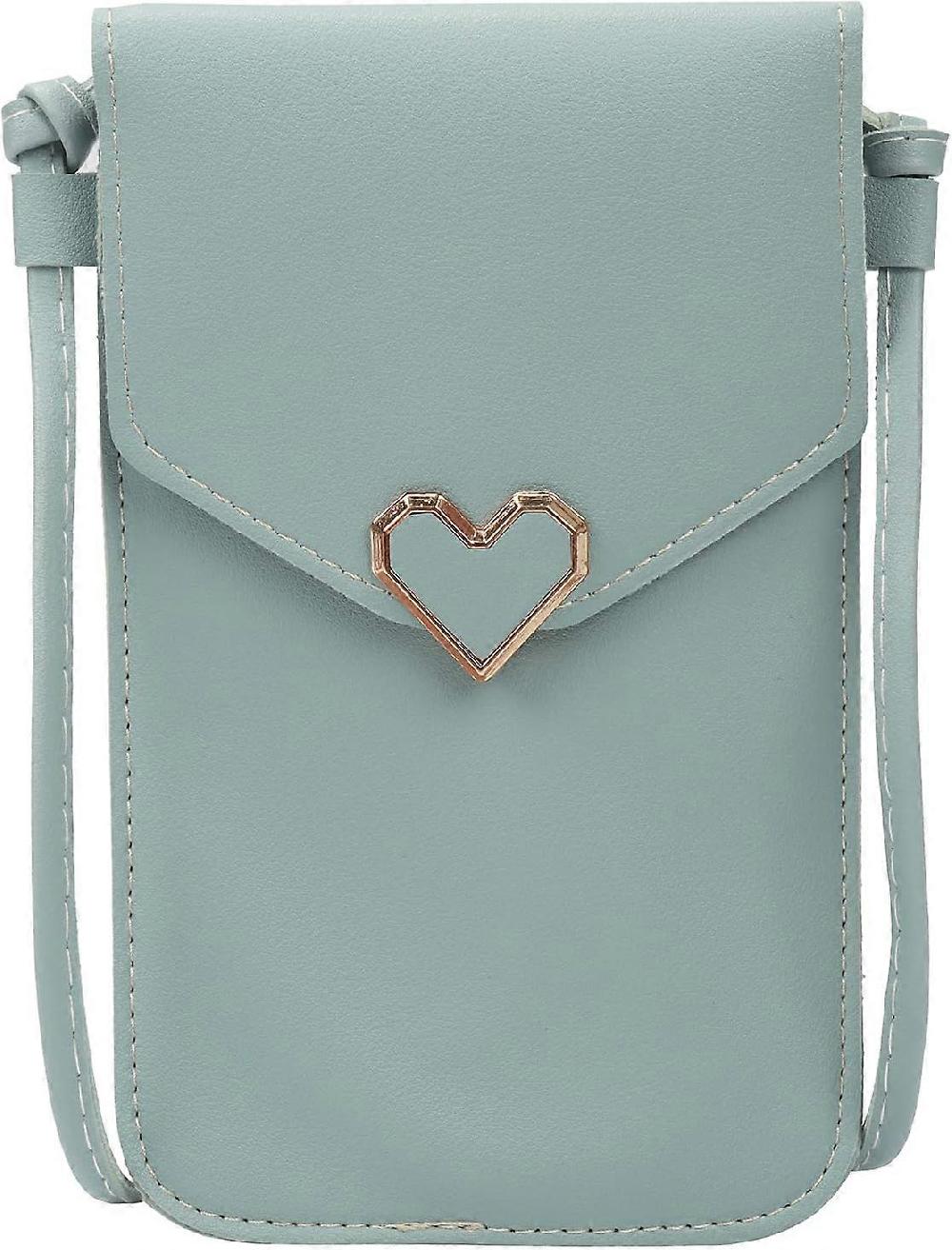 Borsa per telefono a tracolla da donna con finestra touch screen piccola borsa a tracolla borsa con slot per carte